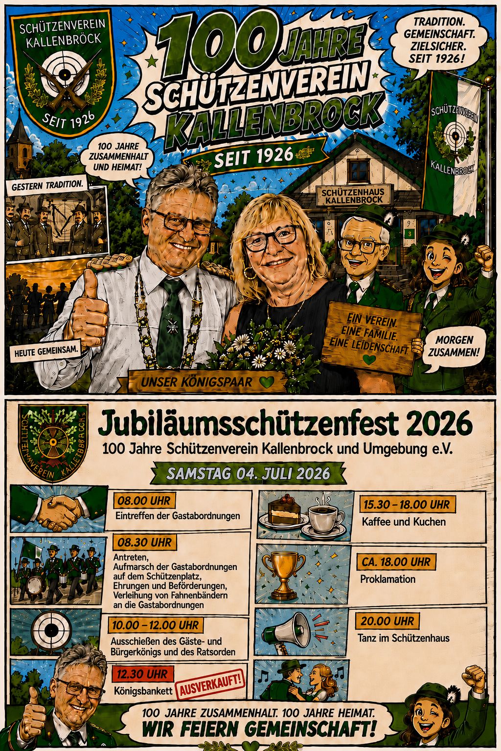 Aktueller Flyer des Schützenvereins Kallenbrock u. Umg. e.V.